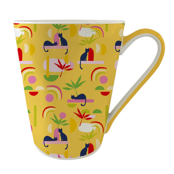 Klub Porcelain Mug in Gift Box - Yellow Chat Pop