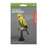 Kikkerland 3D Wooden Puzzle - Parakeet