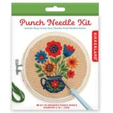 Kikkerland Mini Punch Needle Kit - Flower Bouquet