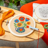 Kikkerland Mini Punch Needle Kit - Flower Bouquet