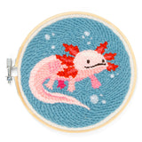 Kikkerland Mini Punch Needle Kit - Axolotl