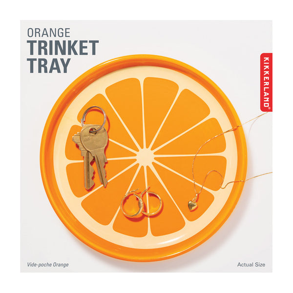 Kikkerland Trinket Dish - Orange