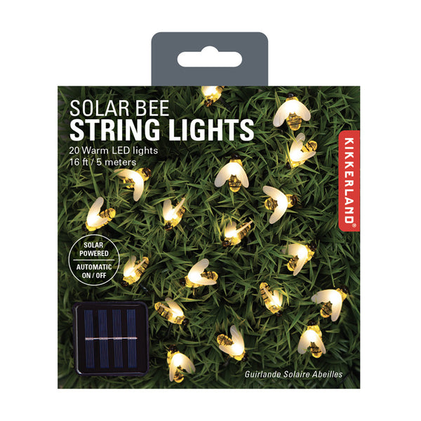 Kikkerland Bee Solar String Lights