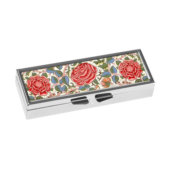 Fridolin Metal Pillbox 7-Day - William Morris: Roses
