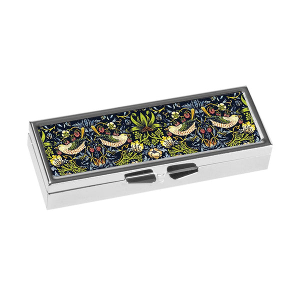 Fridolin Metal Pillbox 7-Day - William Morris: Strawberry Thief