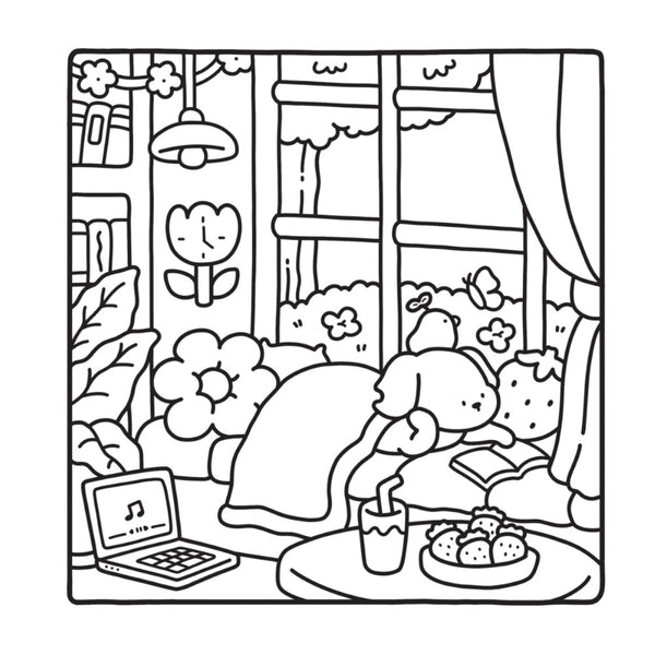 Cozy Cuties Colouring Book by Coco Wyo
