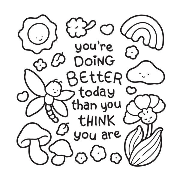 Cozy Vibes Colouring Book by Coco Wyo