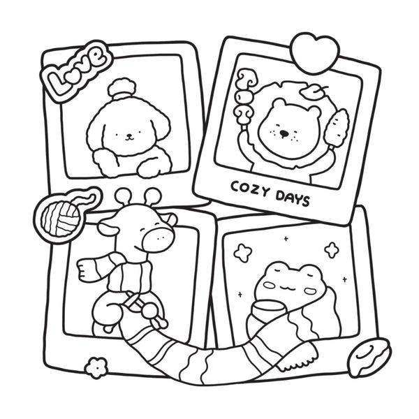 Cozy Days Colouring Book by Coco Wyo