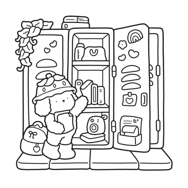 Cozy Days Colouring Book by Coco Wyo
