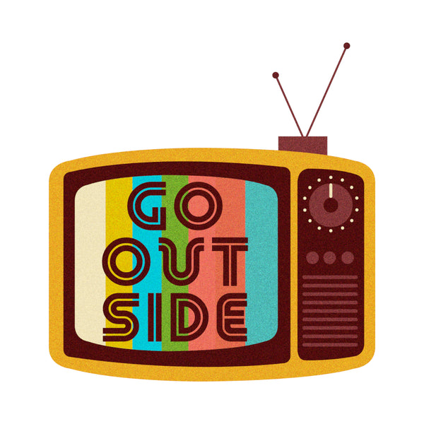Hilda74 Retro Vinyl Sticker - Go Outside