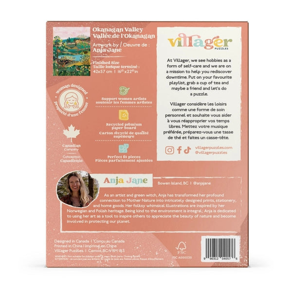 Villager Puzzles 500pc Puzzle - Okanagan Valley