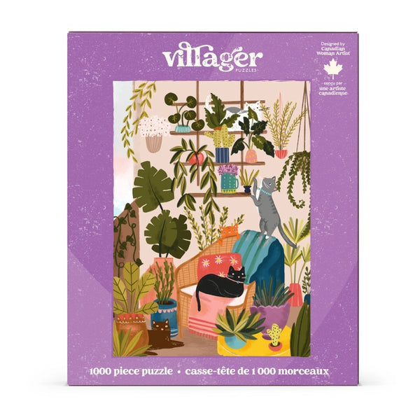 Villager Puzzles 1000pc Puzzle - Balcony Cats