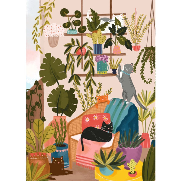 Villager Puzzles 1000pc Puzzle - Balcony Cats
