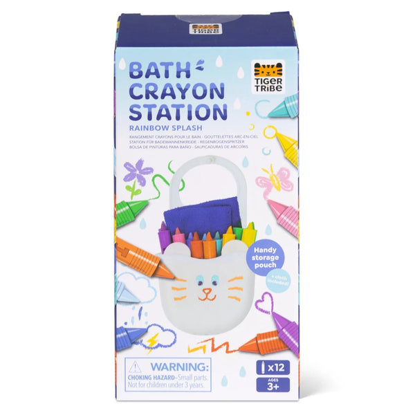 Tiger Tribe Bath Crayon Station - Rainbow Splash (12pk)