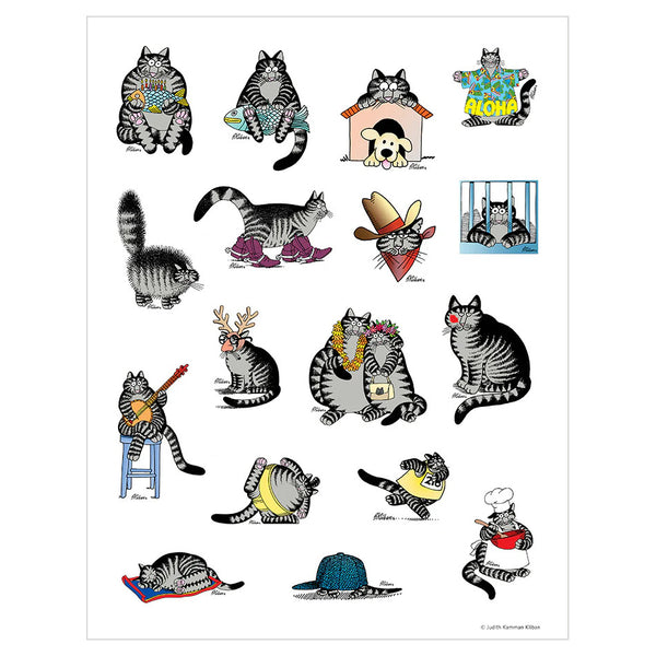Pomegranate Sticker Book - B. Kliban CatStickers