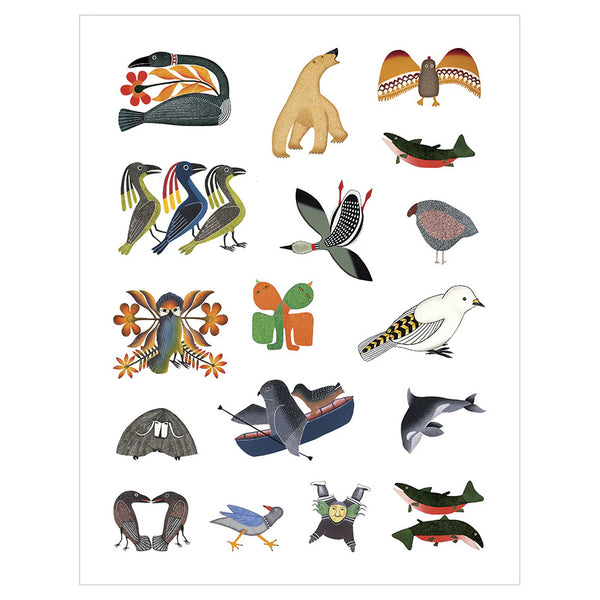 Pomegranate Sticker Book - Inuit Art from Cape Dorset