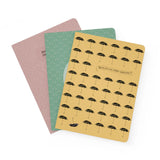 Pomegranate Notebook Set, A5 Lined 3pk Edward Gorey