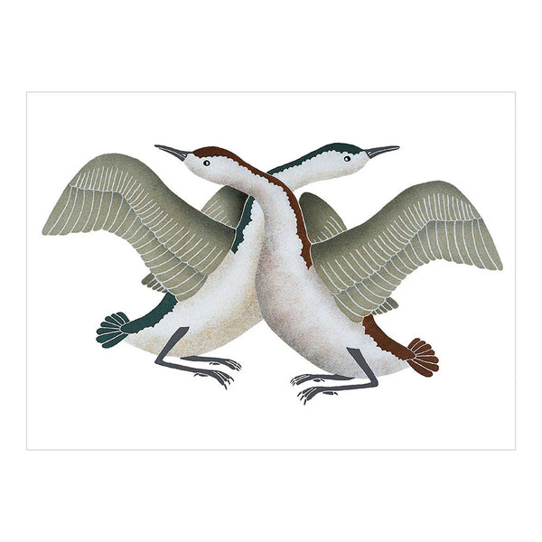 Pomegranate Book of 30 Postcards - Inuit Art: Birds Kinngait Cape Dorset