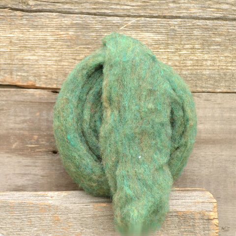 The General Bean Felting Wool Fibre, 25g - Dark Green