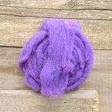 The General Bean Felting Wool Fibre, 25g - Purple
