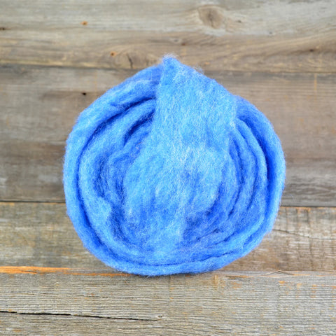 The General Bean Felting Wool Fibre, 25g - Sky Blue