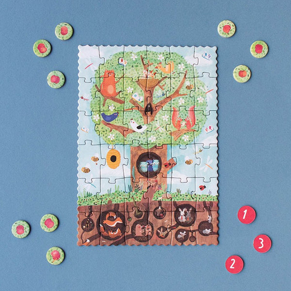 Londji Tiny Puzzle 36pc Count & Learn Pommier Tree