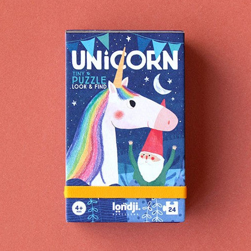 Londji Tiny Puzzle 24pc Look & Find Unicorn