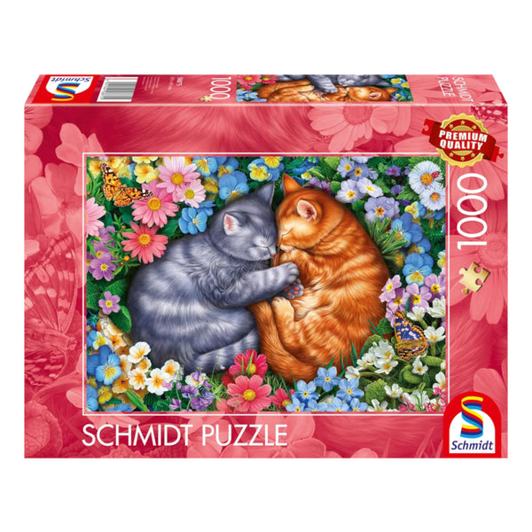 Schmidt 1000pc Puzzle - Sleeping Velvet Paws