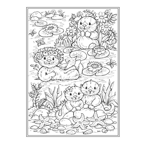 Creative Haven Colouring Book - Otterly Adorable