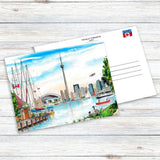 David Crighton Postcard - Toronto Island Skyline