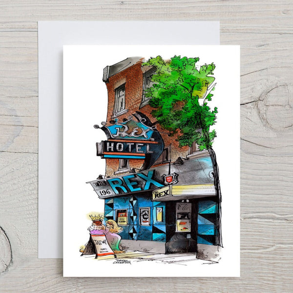David Crighton Postcard - Rex Hotel
