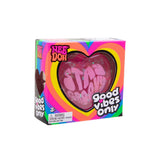 Schylling NeeDoh Good Vibes Only Heart, Assorted