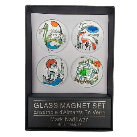 Indigenous Collection Glass Magnet (Set of 4) - Mark Nadjiwan
