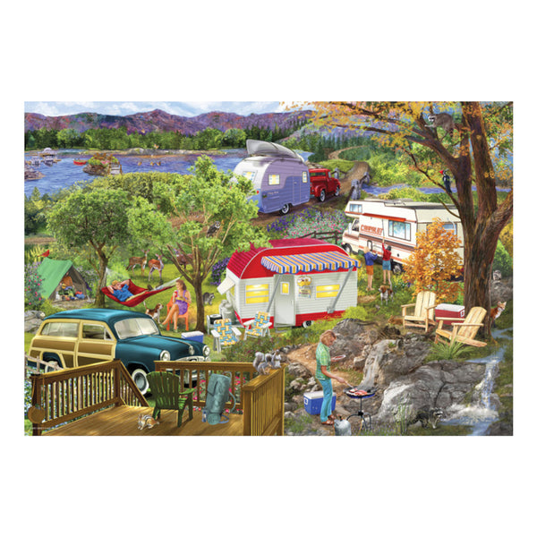 Eurographics 550pc Puzzle - Camping Trailer Tin