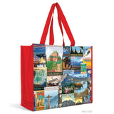 Eurographics Artsy Tote Bag - Canadian Vintage Art Travel Posters