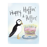 Sarah Duggan Greeting Card - Happy Huffin and Puffin Birthday Card