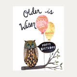 Sarah Duggan Greeting Card - Older is Wiser Owl