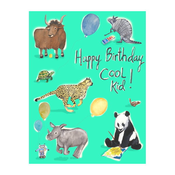 Sarah Duggan Greeting Card - Happy Birthday Cool Kid