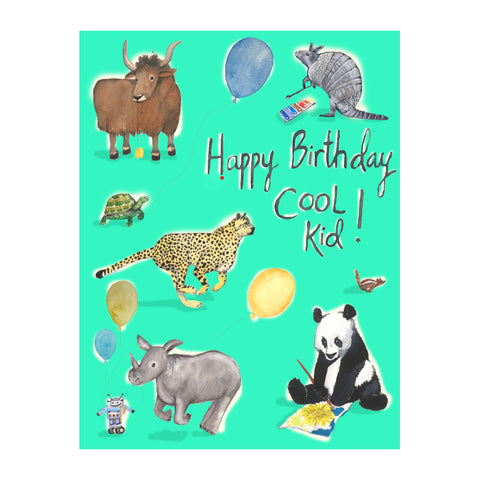 Sarah Duggan Greeting Card - Happy Birthday Cool Kid