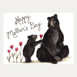Sarah Duggan Greeting Card - Happy Mothers Day Mama Bear and Bear Cub