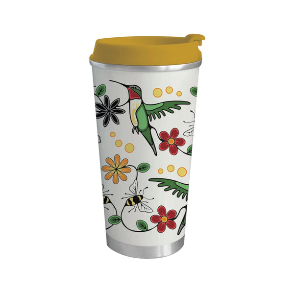 Native Northwest Metal Travel Mug 18oz - Hummingbird