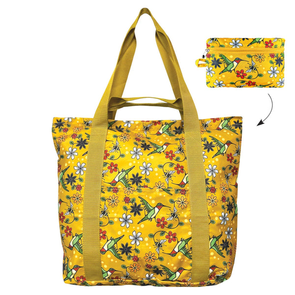 Native Northwest Packable Tote - Hummingbirds