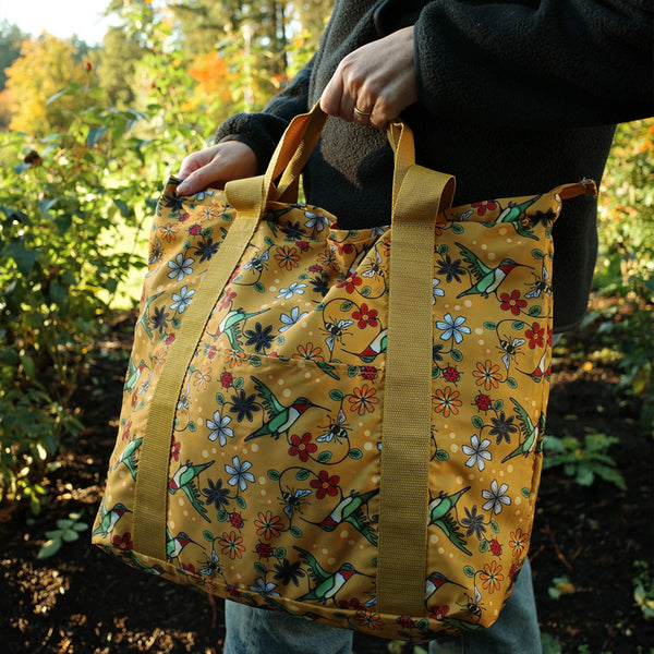 Native Northwest Packable Tote - Hummingbirds