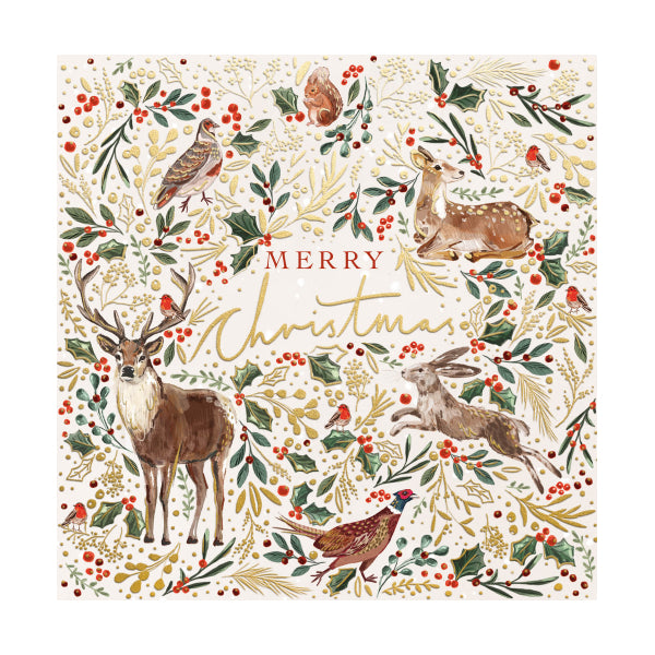 Ling Holiday Greeting Card Set 10pk - Festive Reindeer