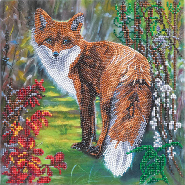 Craft Buddy DIY Crystal Art Mounted Kit, Medium - Autumn Fox