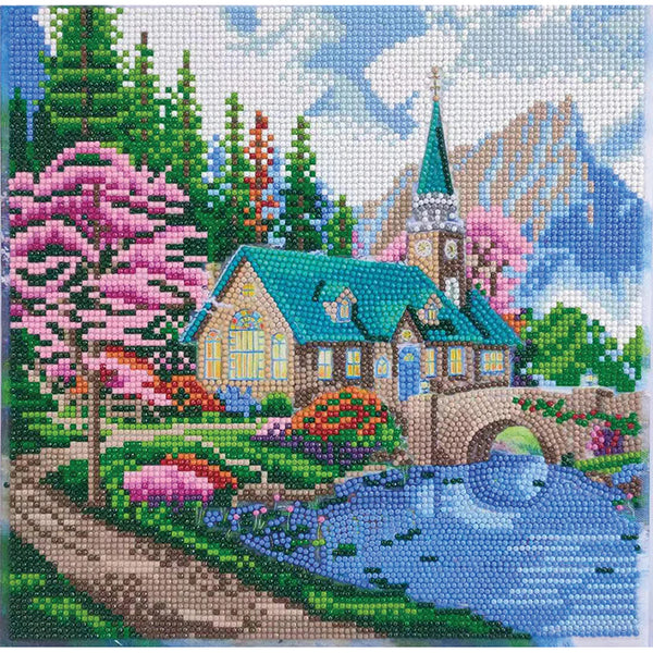 Craft Buddy DIY Crystal Art Mounted Kit, Medium - Embrace Nature