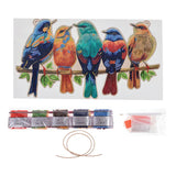 Craft Buddy DIY Crystal Art Decor Kit - Hanging Song Birds