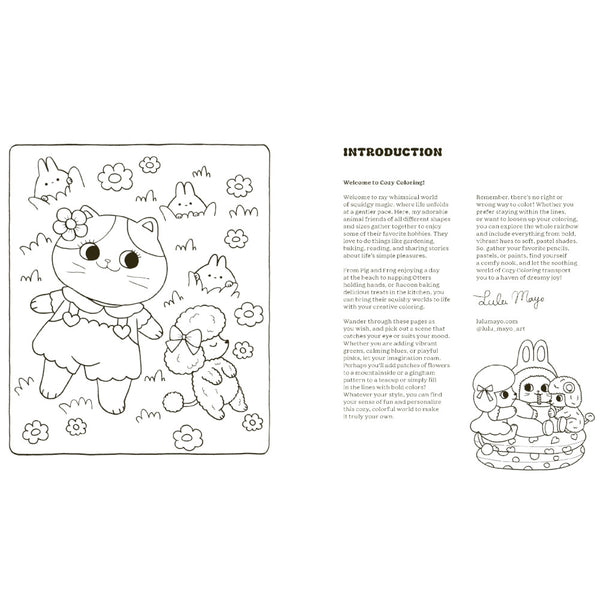 Cozy Colouring Book Self-Care by Lulu Mayo