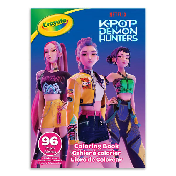 Crayola Netflix K-Pop Demon Hunters Colouring Book
