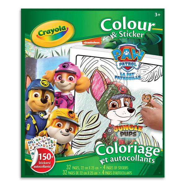 Crayola Paw Patrol Colour & Sticker Book